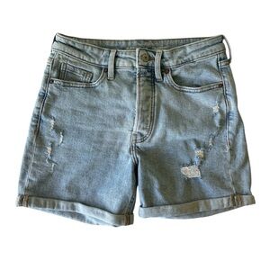 Old Navy Blue Jean Shorts Distressed Cuffed| Size 4
